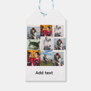 Etiqueta Para Presente 9 Colagem Personalizada Personalizada de Fotos