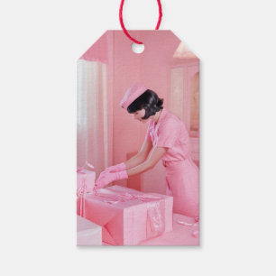Etiqueta Para Presente A Arte da Maçã Rosa