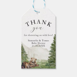 Etiqueta Para Presente A Aventura Aguarda Chá de fraldas Neutro de Gênero