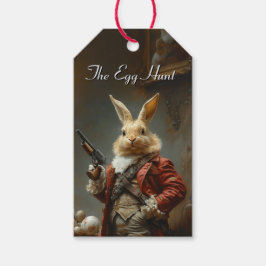 Etiqueta Para Presente A caça ao ovo, caça ao coelho da Páscoa