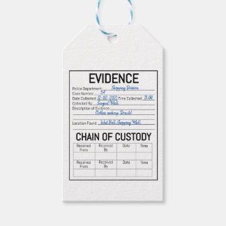 Etiqueta Para Presente A cadeia de provas do crime de custódia desempenha