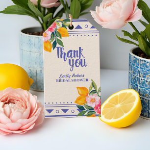 Etiqueta Para Presente A Dolce Vita Lemon Floral Chá de panela Favor