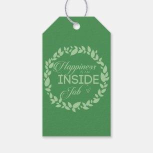 Etiqueta Para Presente A Felicidade É Um Trabalho De Dentro, Marcos De Pr