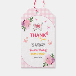 Etiqueta Para Presente A Little Butterfly Is On The Way Pink Baby Shower 