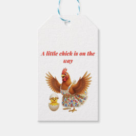 Etiqueta Para Presente A little chick is on the way 