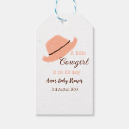 Etiqueta Para Presente A little cowgirl is on it's way orange baby shower