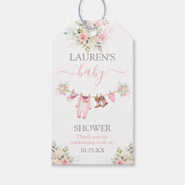 Etiqueta Para Presente A little Cowgirl Pink Baby Shower Pink Gift Tag