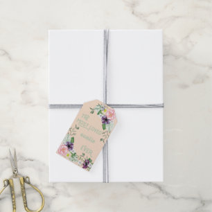 Etiqueta Para Presente A maioria de Auntie amado Nunca - pêssego selvage