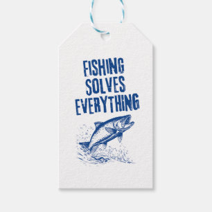 Etiqueta Para Presente A Pesca Resolve Tudo Presente Divertido de Anive