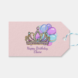 Etiqueta Para Presente A princesa Aniversário da menina