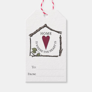 Etiqueta Para Presente A simples casa do Natal é de onde vem o coração
