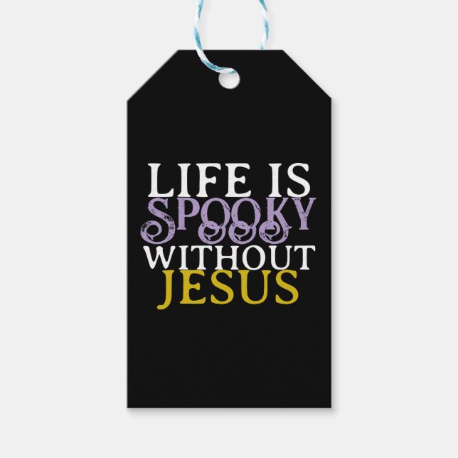 ETIQUETA PARA PRESENTE A VIDA É ASSOMBRADA SEM JESUS (Frente)