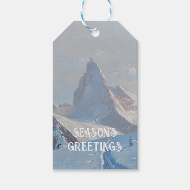 Etiqueta Para Presente A View of Matterhorn, Winter (Frente)