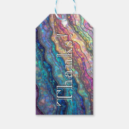 Etiqueta Para Presente Abalone Colorida Faz Ripos Personalizados De Prese