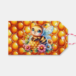 Etiqueta Para Presente Abelha de Mel Bonita e Chá de fraldas de Mel Honey