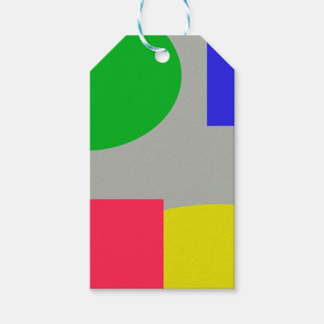 Etiqueta Para Presente Abstrato (Frente)