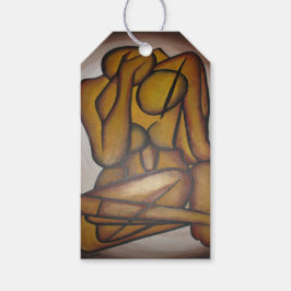 Etiqueta Para Presente Abstrato Amadurece Arte Contemporânea Em Ochre E N