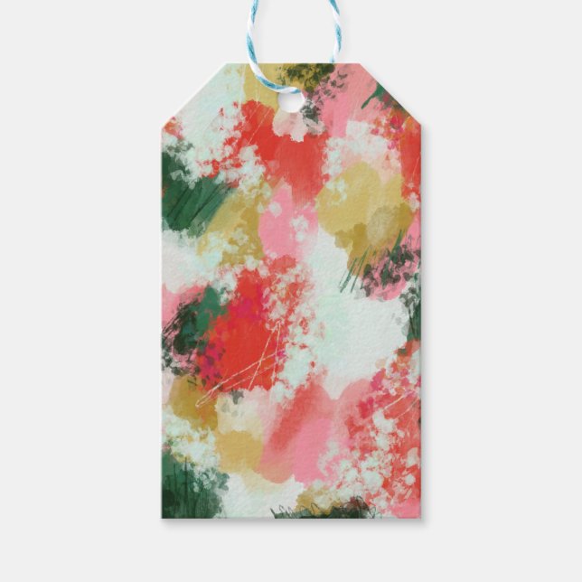 Etiqueta Para Presente Abstrato Cheer (Frente)