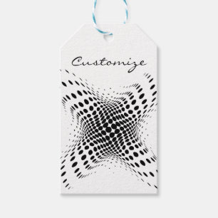 Etiqueta Para Presente Abstrato - Círculos de meio-tom X