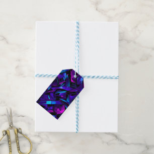 Etiqueta Para Presente Abstrato Grafite Street Swirl