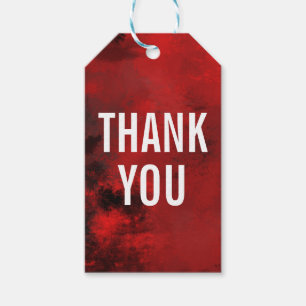 Etiqueta Para Presente Abstrato moderno preto & do vermelho - criativo &