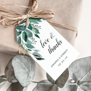 Etiqueta Para Presente Abundant Foliage Wedding Favor Obrigado