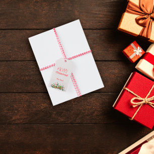 Etiqueta Para Presente Açaí Natal Feliz etiqueta presente aquarela