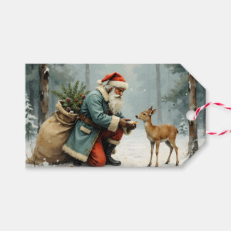 Etiqueta Para Presente Acento de Presente de Férias de Natal e Rena