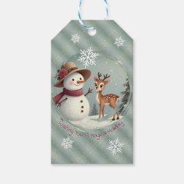 Etiqueta Para Presente Acessórios de Natal Fofo Desenhado Estilo de Pendu