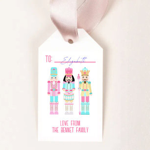 Etiqueta Para Presente Acrililmo de Natal Personalizado Nome Pastel