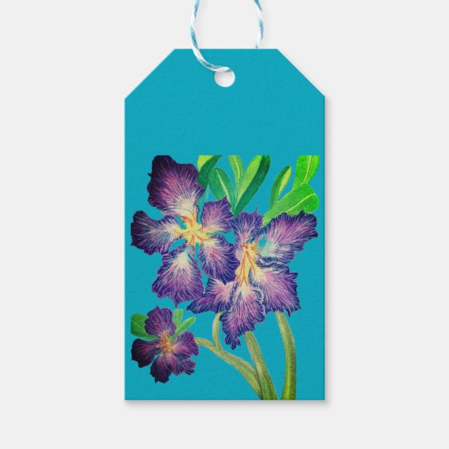 Etiqueta Para Presente Adeno roxo (Frente)