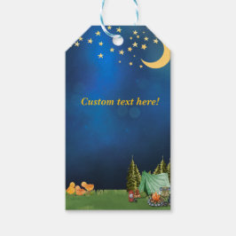 Etiqueta Para Presente Adesivo do tema Campsite