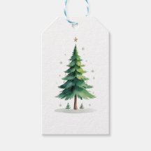 Adesivos de árvore de Natal minimalista – Férias 