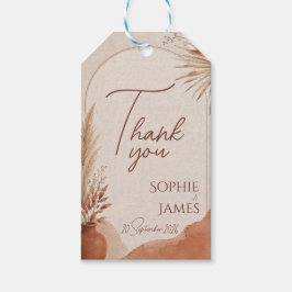 Etiqueta Para Presente Adesivos de casamento boho terracota