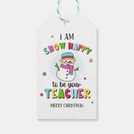 Etiqueta Para Presente Adesivos de Natal para alunos com Boneco de Neve F