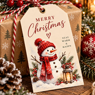 Etiqueta Para Presente Adesivos de Presente de Natal do Boneco de Neve Fo