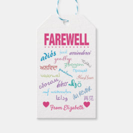 Etiqueta Para Presente Adeus - Tchau Saindo