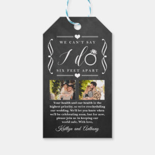 Etiqueta Para Presente Adiamento de Casamento de Seis Pés à Parte Mudan
