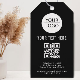 Etiqueta Para Presente Adicionar Código QR de Logotipo Texto Personalizad