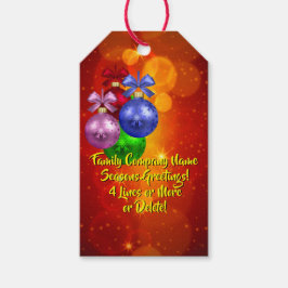 Etiqueta Para Presente Adicionar Texto de Nome Correspondente ao Natal