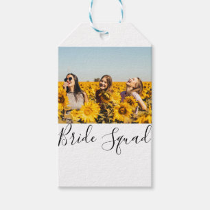 Etiqueta Para Presente Adicione o seu nome de foto: bridesmaid squad brid