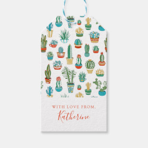 Etiqueta Para Presente Adicione seu teste padrão conhecido dos Succulent