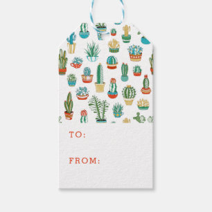 Etiqueta Para Presente Adicione seu teste padrão conhecido dos Succulent