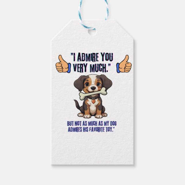 ETIQUETA PARA PRESENTE ADMIRO-TE MUITO (Frente)