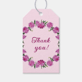 Etiqueta Para Presente Adoráveis Peonies.