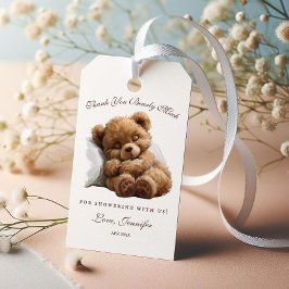 Etiqueta Para Presente Adorável Etiqueta de Presente de Urso de Pelúcia D