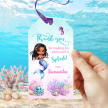 Afro mermaid Birthday Party - Under the Sea Splish