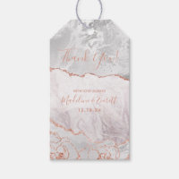 Agate Marble Foil Gilt, branco e Rosa Dourado, Obr