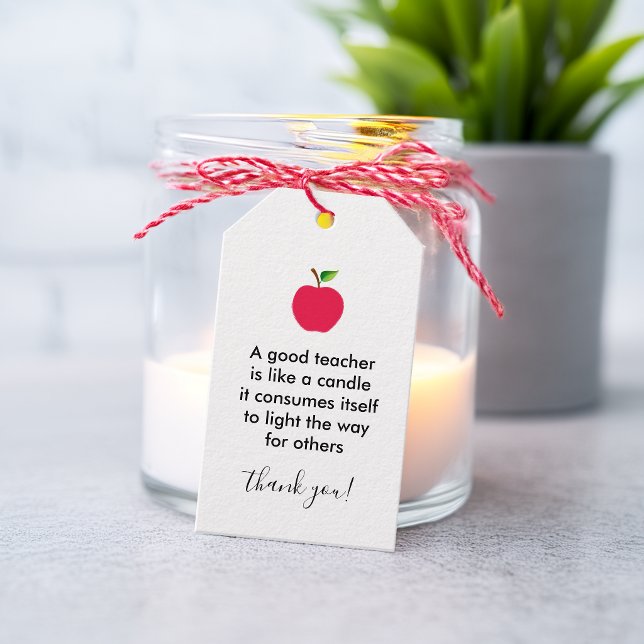 Etiqueta Para Presente Agradecimento App Professores Excelentes (Apple Good Teachers Thank You Appreciation Gift Tags)