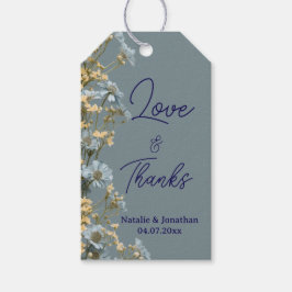 Etiqueta Para Presente Agradecimento de Casamento Floral Moderno